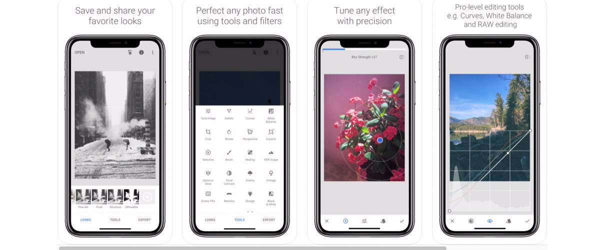 Snapseed - One of the best image editing apps for social media out there